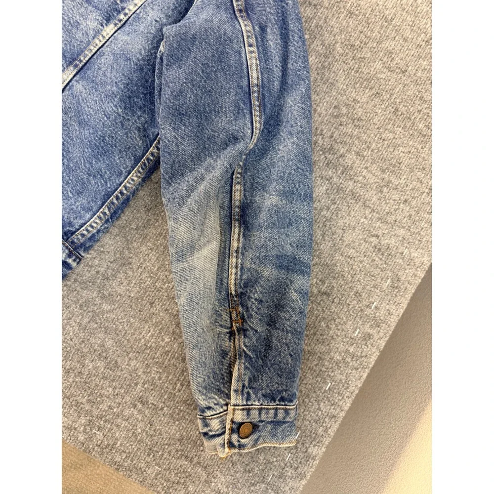 Vintage Levis 70506 0316 Denim Jacket Mens 46 Blue Blanket Lined Made in USA Y2K
